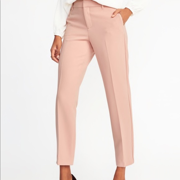 OLD NAVY HARPER MID RISE STRIPED RED NAVY PANTS - Picture 8 of 8